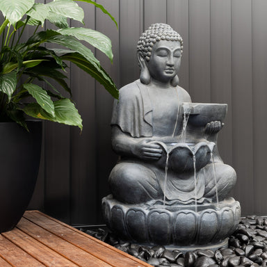 Bardo buddha water feature Left View