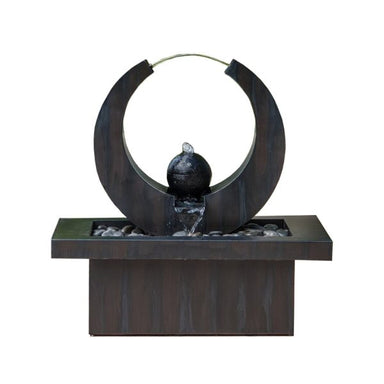 Bubbling Moon Abstract Water Feature Leap Fountain main view