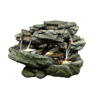 Luminous Rock Waterfall Cascades Water Feature Fountain Main image
