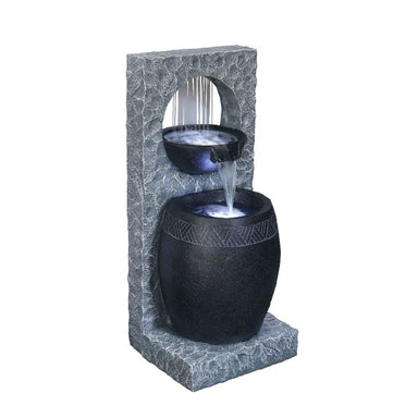 Peaceful Rain Water Feature Fountain Main View