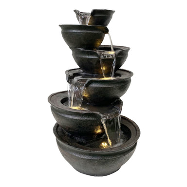 Multi Bowls Cascade Water Feature Fountain Main view