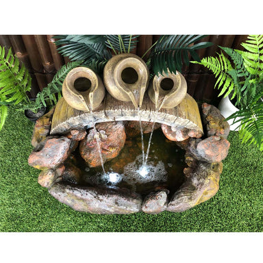 Three Pots In Peace Water Fountain Feature Upper View