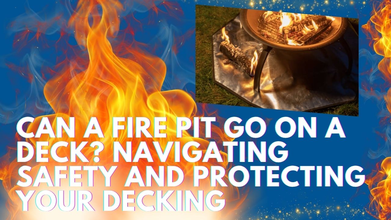 fire pit and decking
