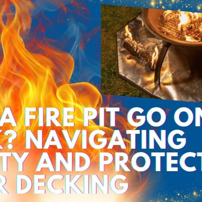 fire pit and decking