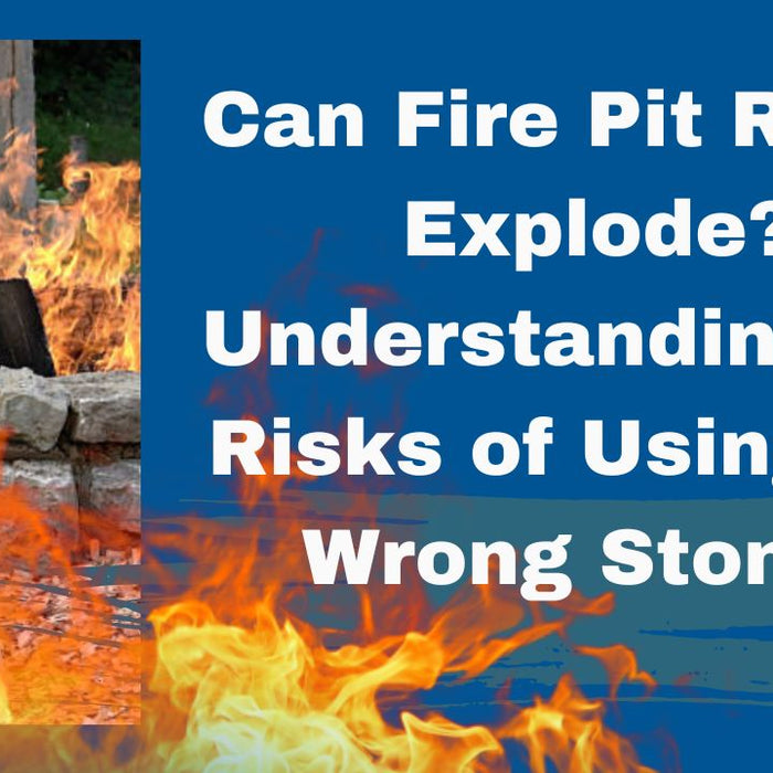 Fire pit rocks explode