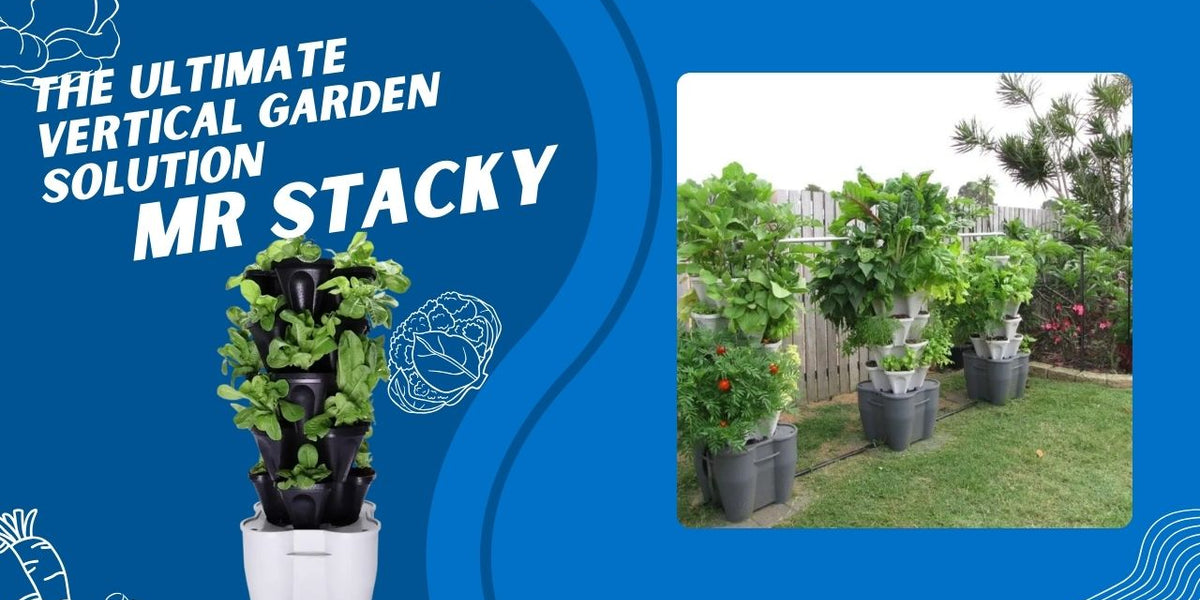 Stacky Tower The Ultimate Vertical Garden Solution with Mr Stacky Hydroponic Tower ...