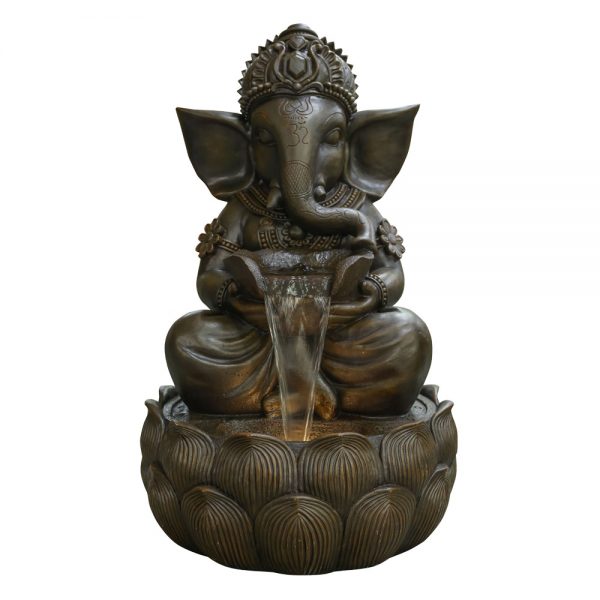 Ganesh Water Fountain on white background