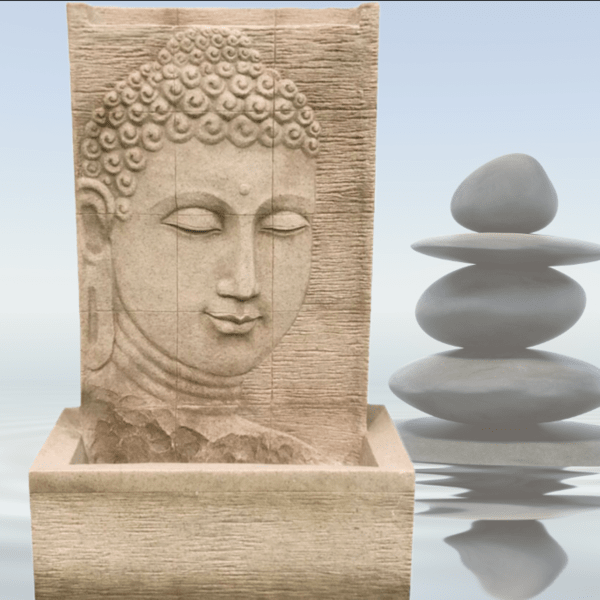buddha water features with zen style