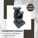 3-Tier Solar Powered Water Feature Fountain with LED - Grey features