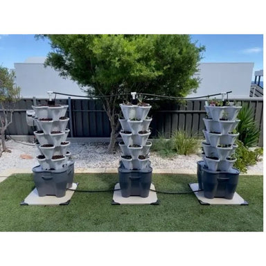 3 Tower Smart Farm Garden in the garden