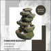7 Tier Rock Falls Cascade Water Feature Fountain with LED View