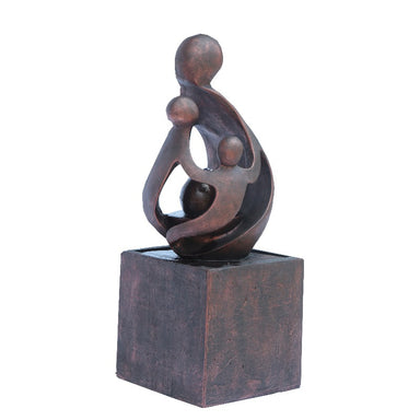 Abstract Family of 3 Water Feature Fountain Main View