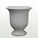 Aged Limestone Striated Anduze Urn Pot Front View