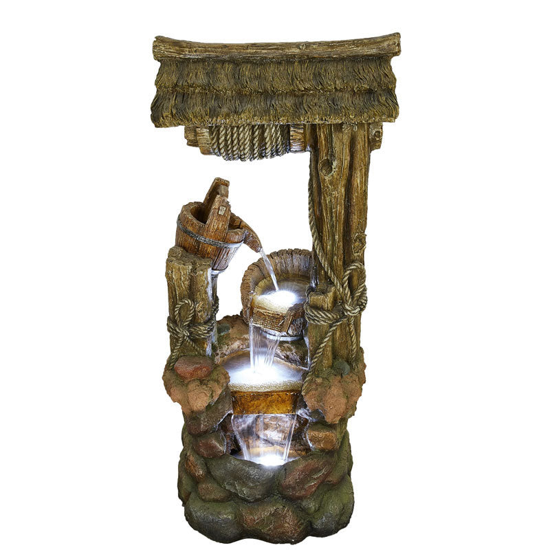 Alfresco Wishing Well Water Feature Fountain Main View
