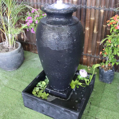 Amphora Urn Balinese Charcoal Right View