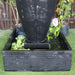 Amphora Urn Balinese Style Fountain charcoal bottom view