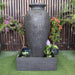 Amphora Water Feature grey front view