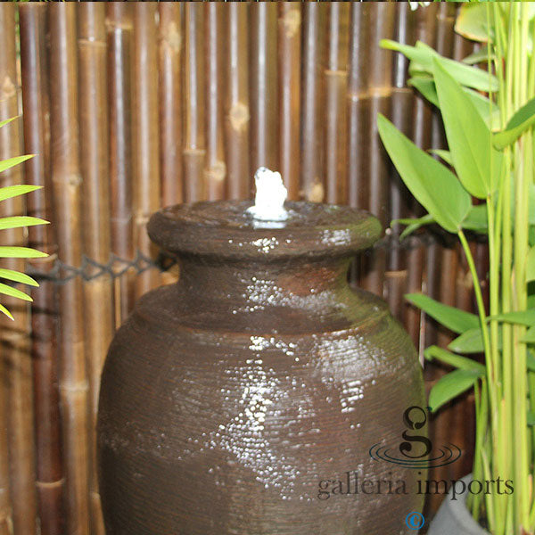 Amphora urn water feature with LED