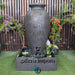 Amphora urn water fountain front view