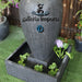 Amphora water fountain grey bottom view