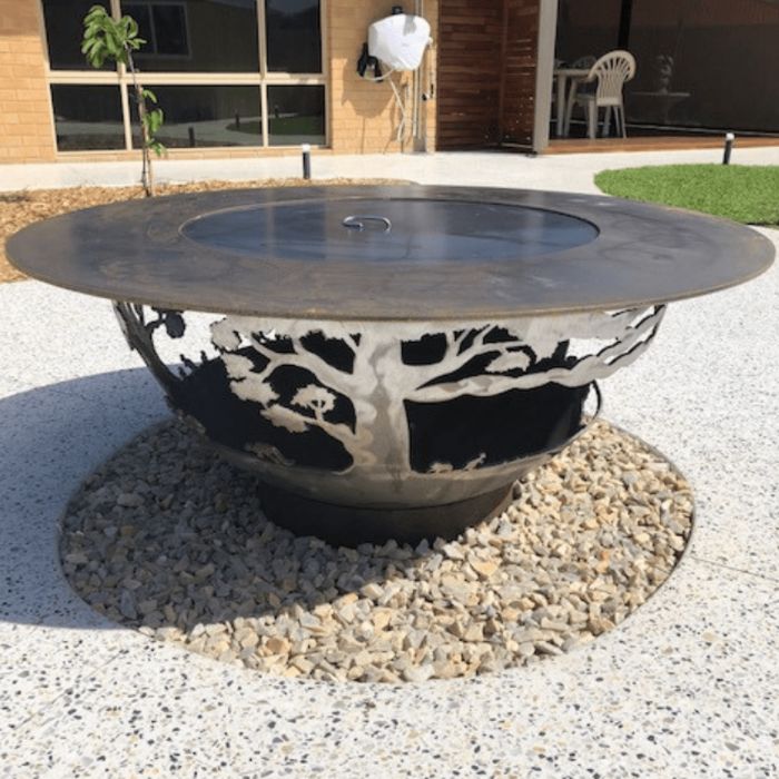 Australian BBQ Fire Pit Bowl at patio area