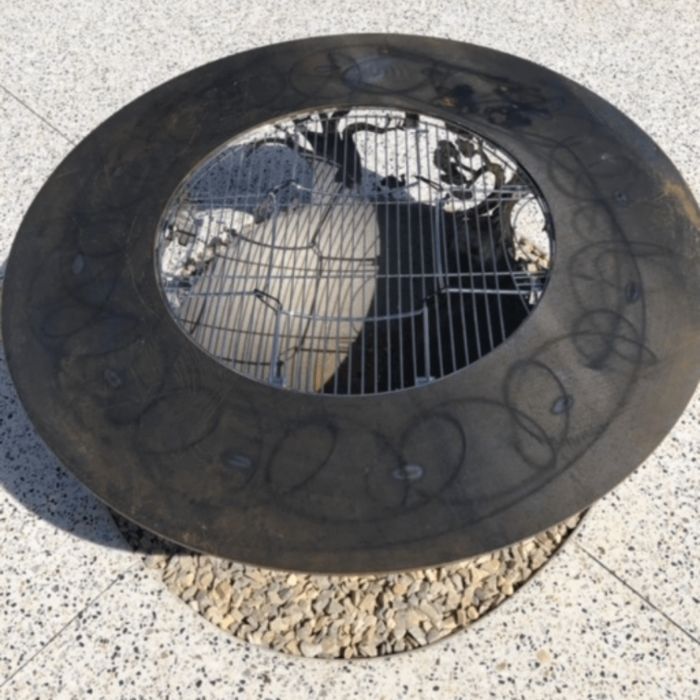 Australian BBQ Fire Pit Bowl top view