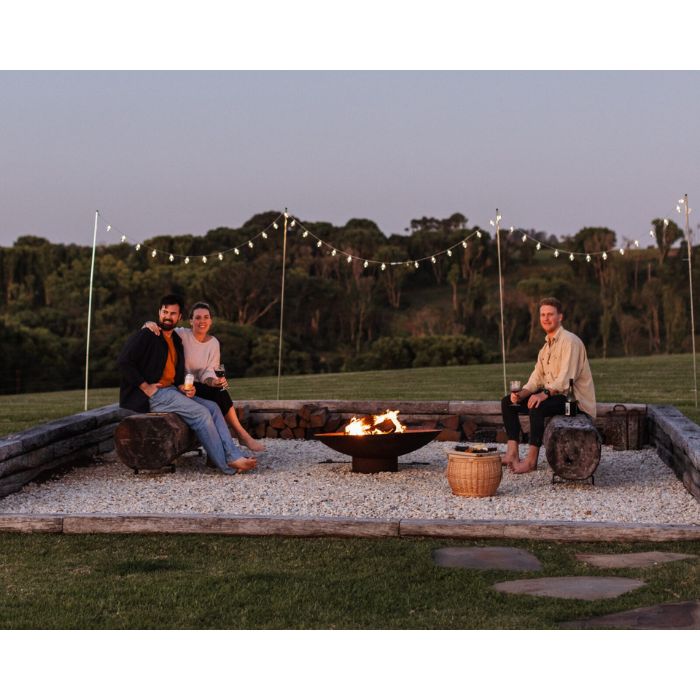 Cauldron Fire Pit and gathering