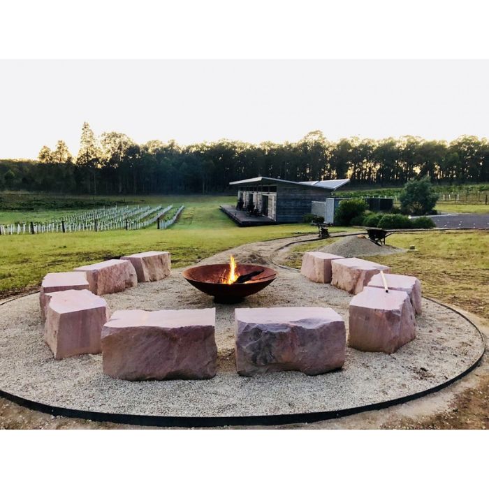 Cauldron Fire Pit at winery