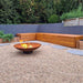Cauldron Fire Pit in the backyard