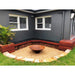 Cauldron Fire Pit  is in the corner