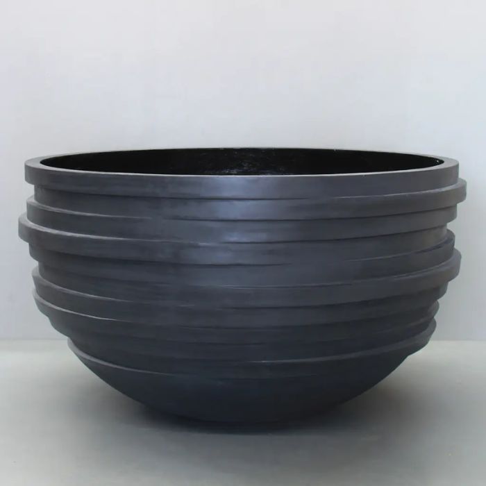 Charcoal Spiral Planter Main view