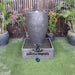 Cigar Urn Balinese Style Fountain grey front view