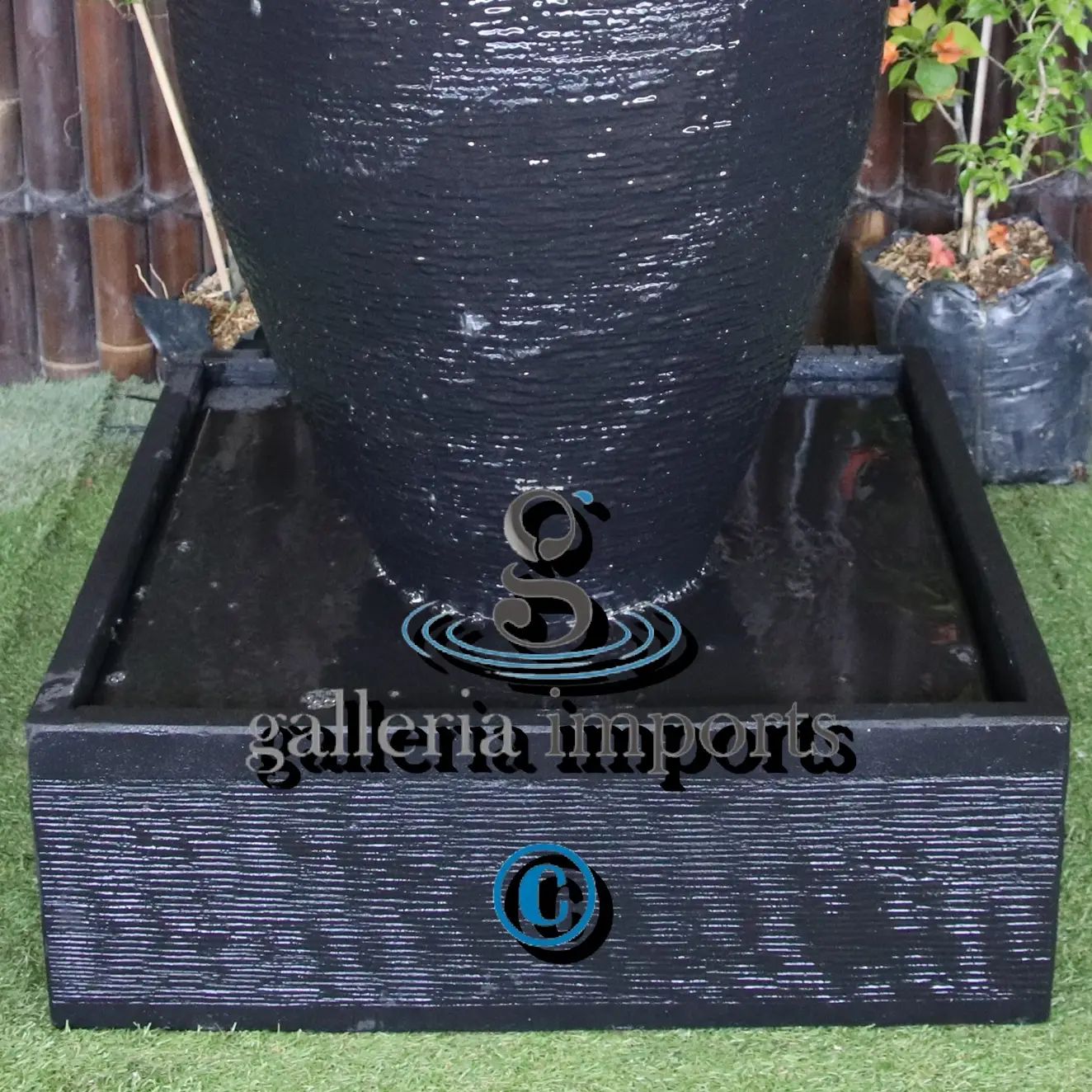 Cigar Urn Balinese Style water Fountain charcoal basin