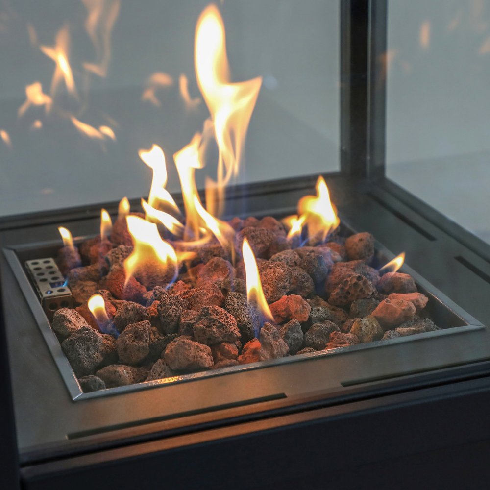 Close view of fire