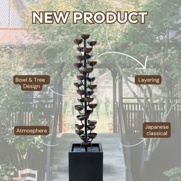 Candle Stand Water Feature Fountain four features