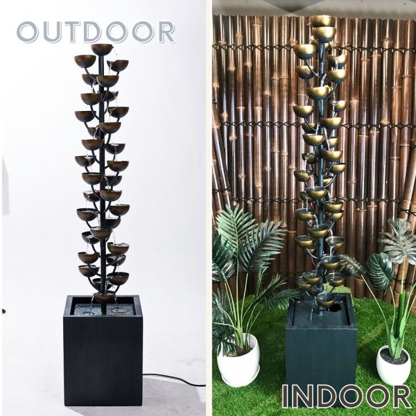 Candle Stand Water Feature Fountain outdoor and indoor view