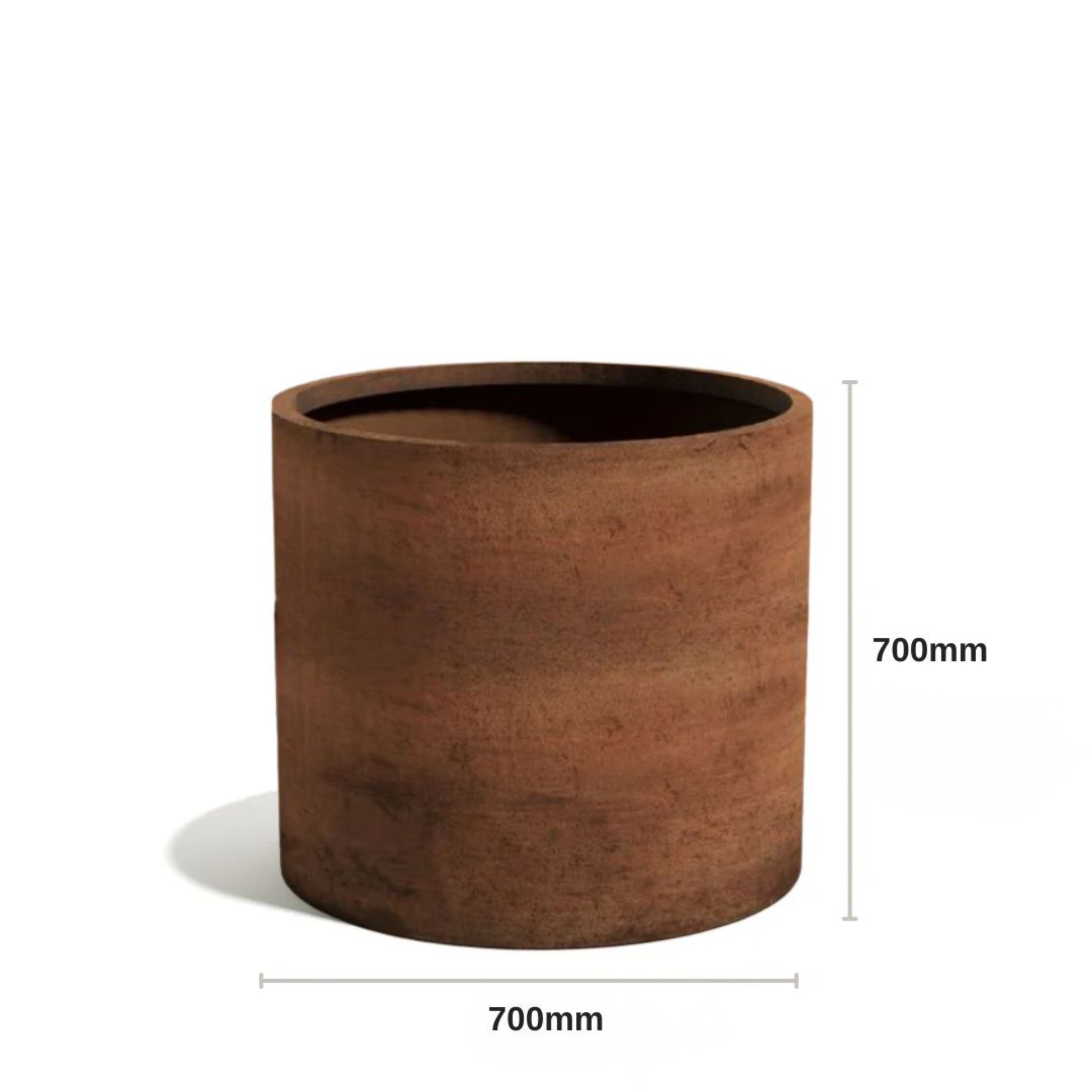 Corten Steel Arcadia Classic Plant Pot 700mm x 700mm