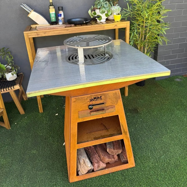 Corten Steel BBQ – The Ironworks in the backyard