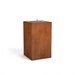 Corten Steel Bermuda Bubbling Fountain with white background