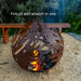 Corten Steel Fire Bowl – The Phoenix at patio area