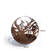 Corten Steel Fire Bowl – The Phoenix with dimensions