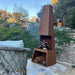 Corten Steel Fire Pit – The Bastion in the backyard