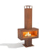 Corten Steel Fire Pit – The Ironclad front view