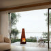 Corten Steel Fire Pit – The Obelisk with water view