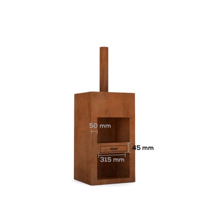 Corten Steel Fire Pit – The Spire