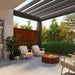 Corten Steel Fire Pit – The Vault and patio area