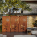 Corten Steel Garden Screen – The Sunbird for luxury home