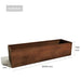 Corten Steel Grande Harvest Garden Bed dimensions