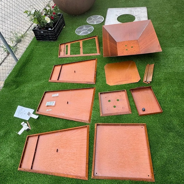 Corten Steel BBQ – The Ironwork parts