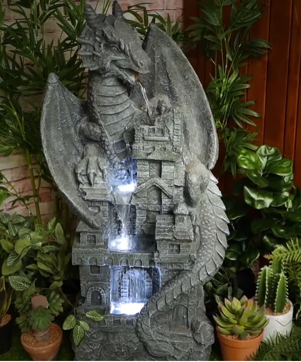 Dragon Castle Fountain Front view